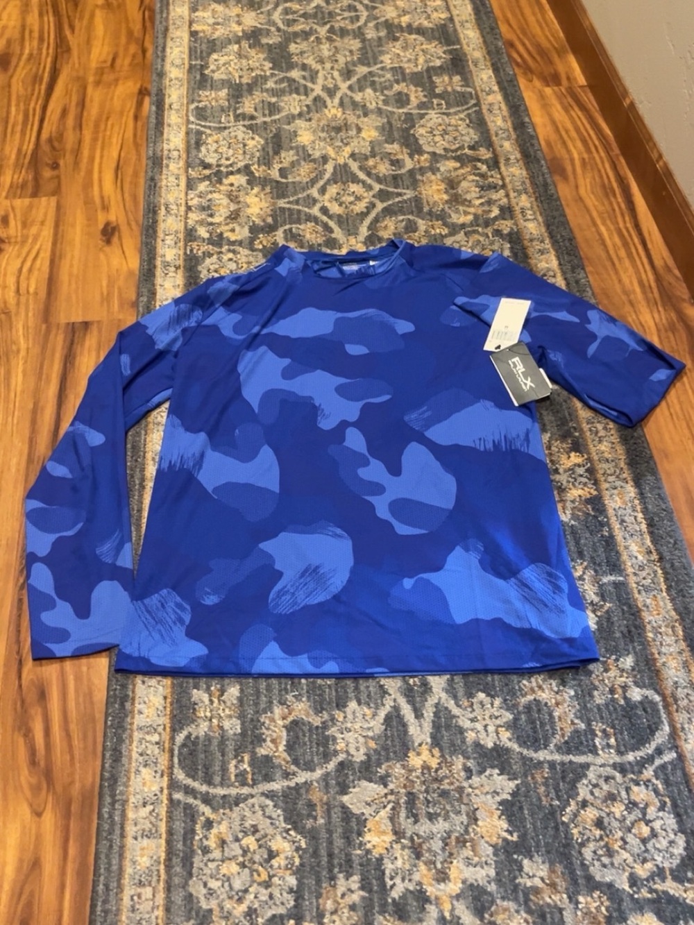 RLX Ralph Lauren Blue Camo Long Sleeve